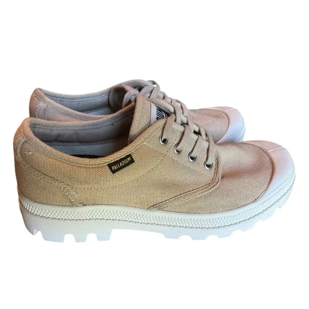 Palladium Pallabrousse Oxford Sneakers For Women Organic cotton desert sz 9.5